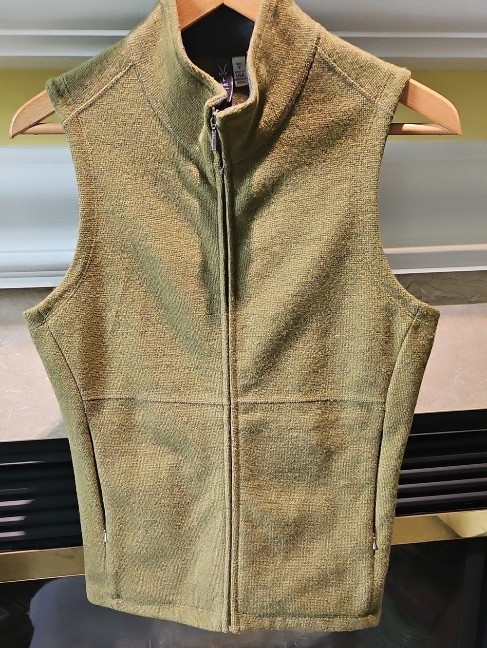 Ibex Wool Green Vest Women's Suze Small